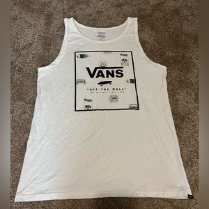Vans white tank shirt